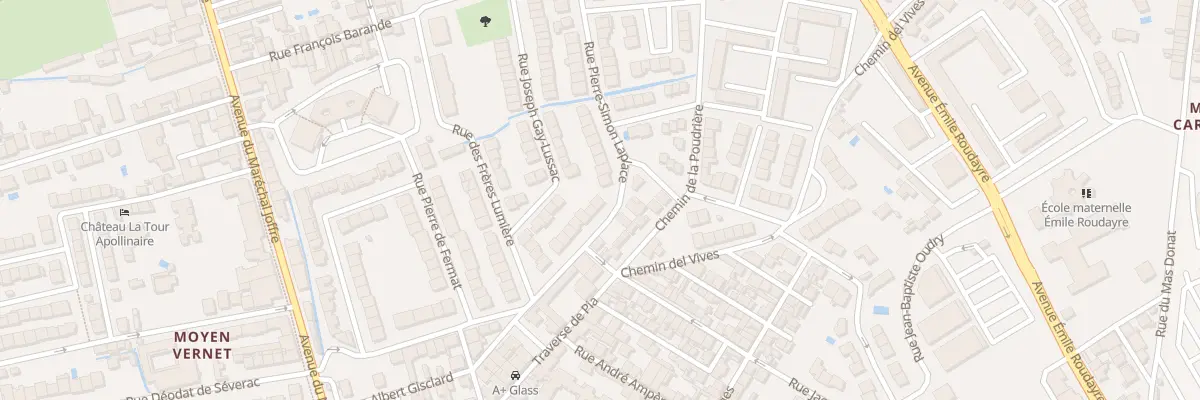 Plan du 15 Rue Pierre-Simon de Laplace à Perpignan