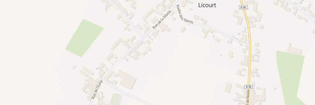 Plan du 1 Rue de l’Enfer à Licourt