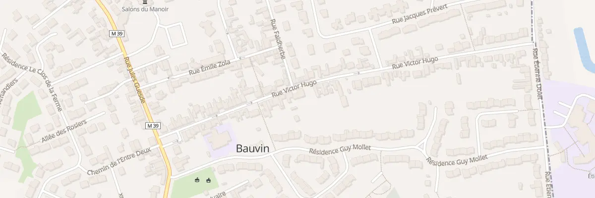 Plan du 34A Rue Victor Hugo à Bauvin