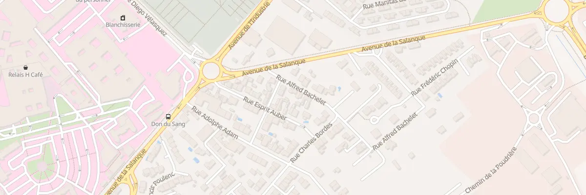 Plan du 12 Rue Alfred Bachelet à Perpignan