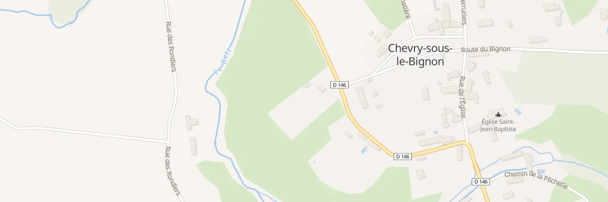 Plan du 15 Rue de la Flamenderie à Chevry-sous-le-Bignon