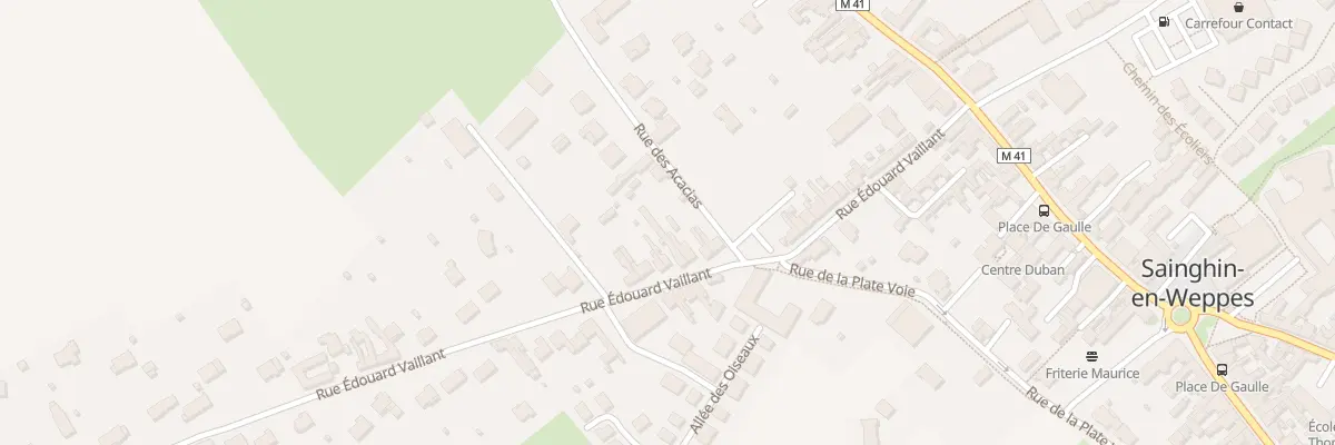 Plan du 217 Rue Édouard Vaillant à Sainghin-en-Weppes