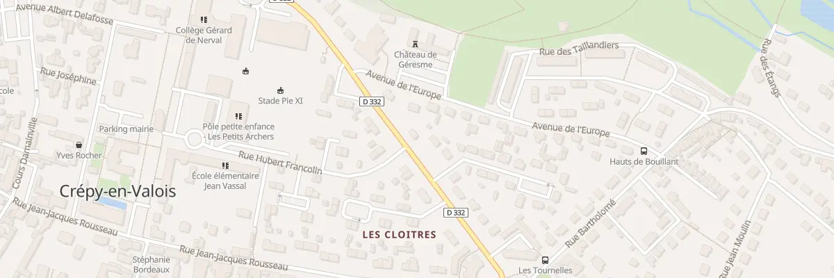 Plan du 15 Av Gérard de Nerval à Crépy-en-Valois