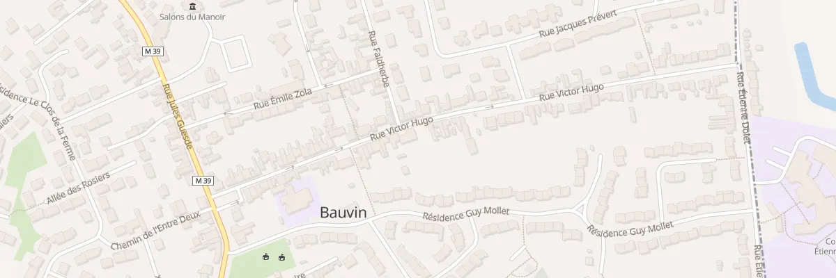 Plan du 34B Rue Victor Hugo à Bauvin