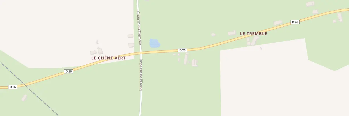 Plan du 62 Le Chene Vert à Saint-Hilaire-de-Gondilly