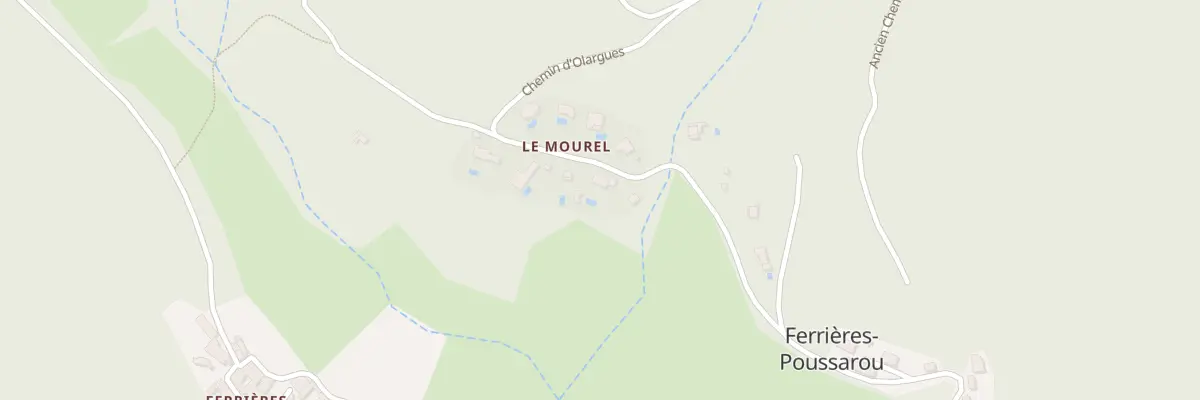 Plan du 5009 Le Mourel à Ferrières-Poussarou