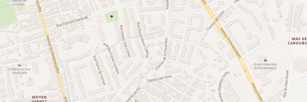 Plan du 20 Rue Pierre-Simon de Laplace à Perpignan