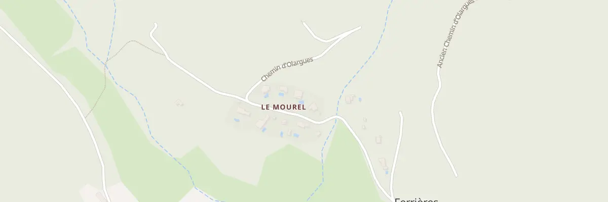 Plan du 5035 Le Mourel à Ferrières-Poussarou