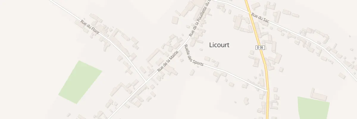 Plan du 5 Rue de la Mairie à Licourt