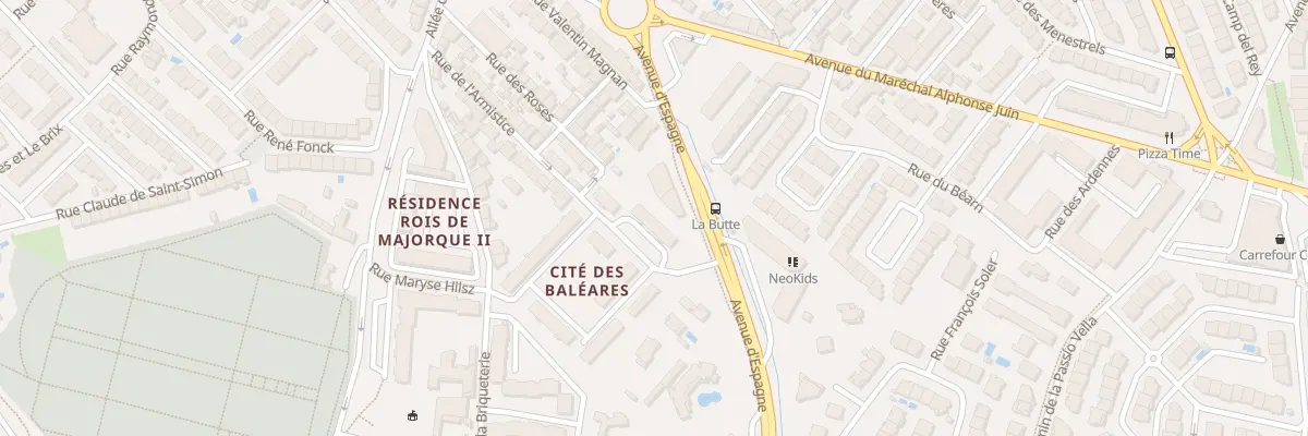 Plan du 5001F Rue de l’Armistice à Perpignan