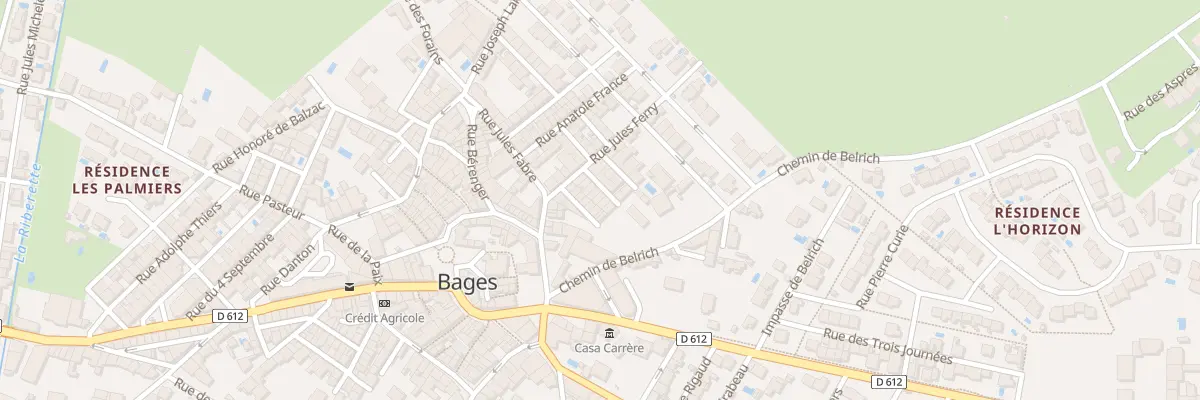 Plan du 3B Rue Condorcet à Bages