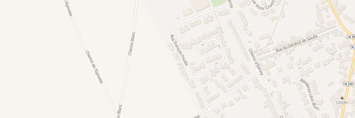 Plan du 36 Rue François Pouille à Bauvin