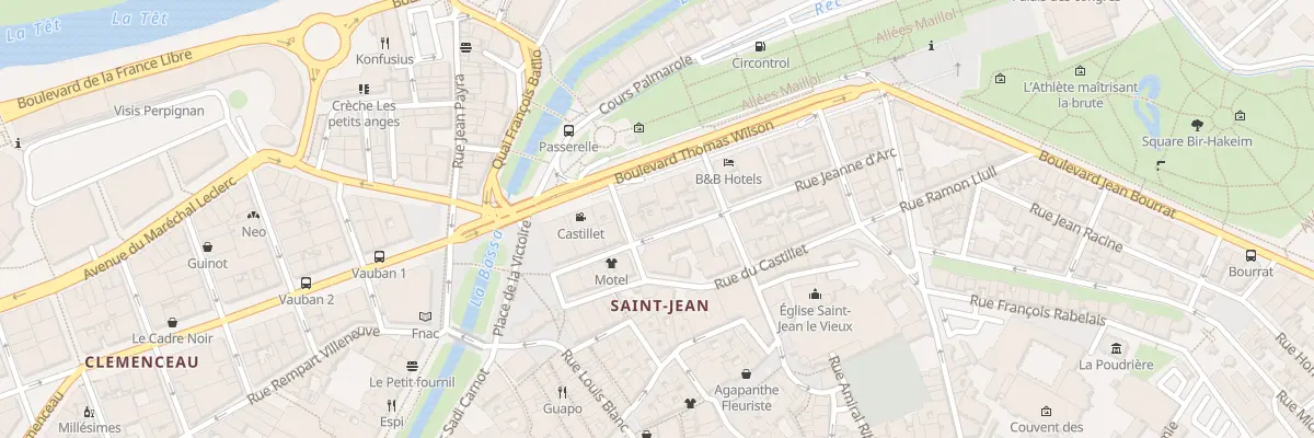 Plan du 7 Rue Jeanne d’Arc à Perpignan