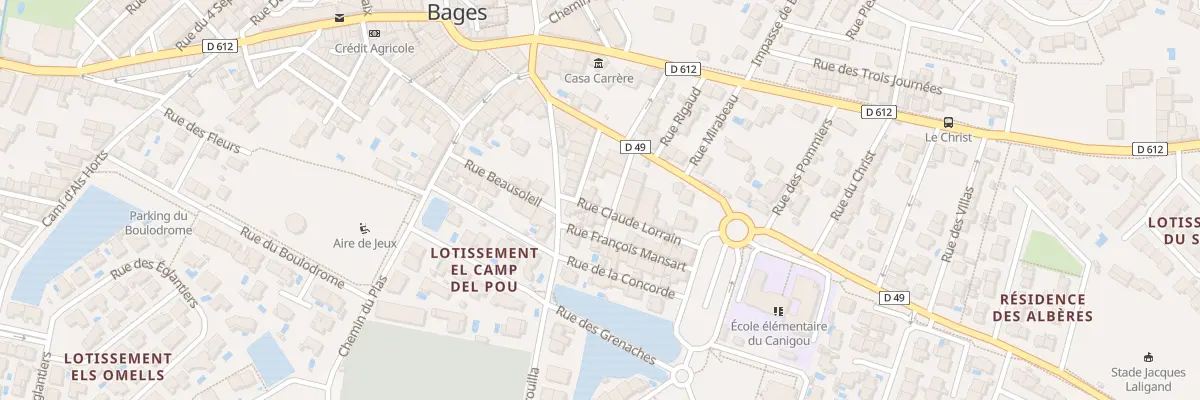 Plan du 4 Rue Claude Lorrain à Bages