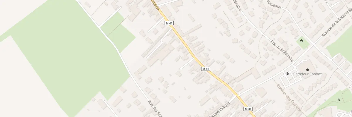 Plan du 407 Rue Gambetta à Sainghin-en-Weppes
