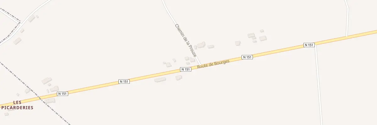 Plan du 326 La Prouze à Sancergues