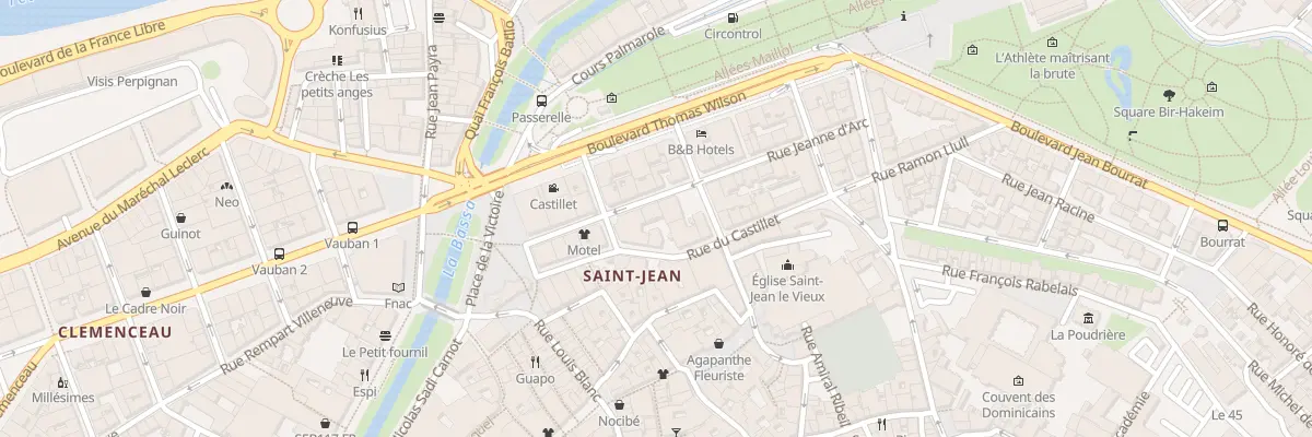 Plan du 12B Rue Jeanne d’Arc à Perpignan