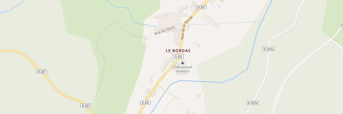 Plan du 11 Rue de la Sioule à Châteauneuf-les-Bains