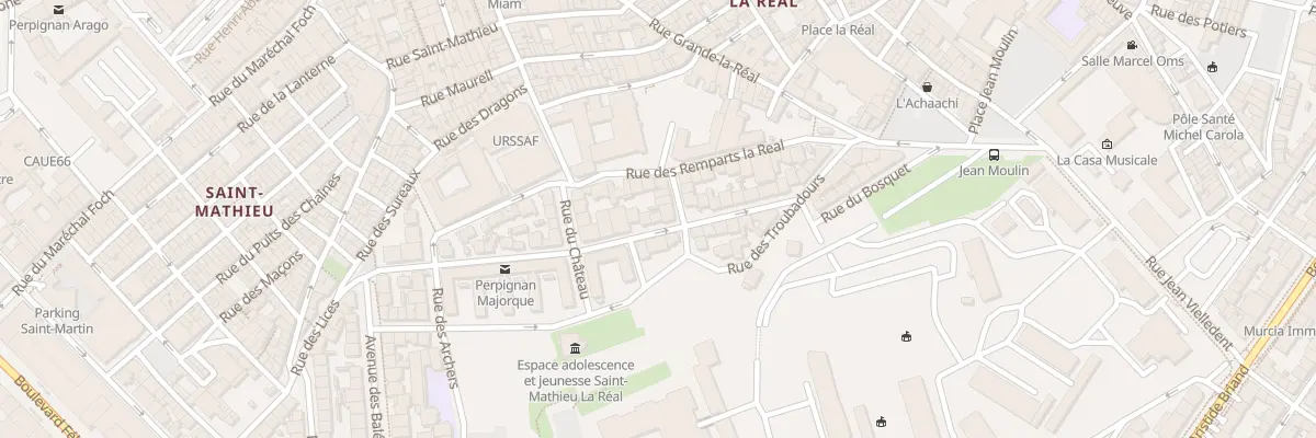 Plan du 22 Rue des Rois-de-Majorque à Perpignan