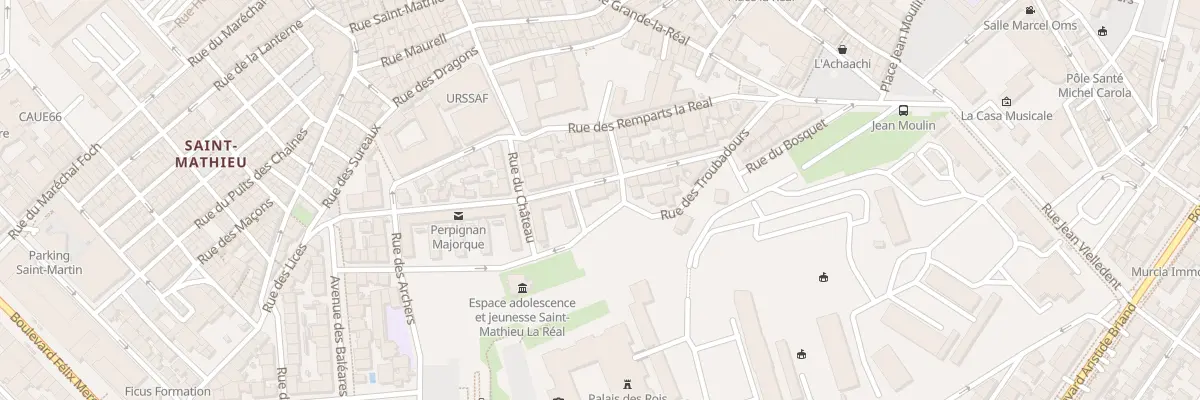 Plan du 15 Rue des Rois-de-Majorque à Perpignan