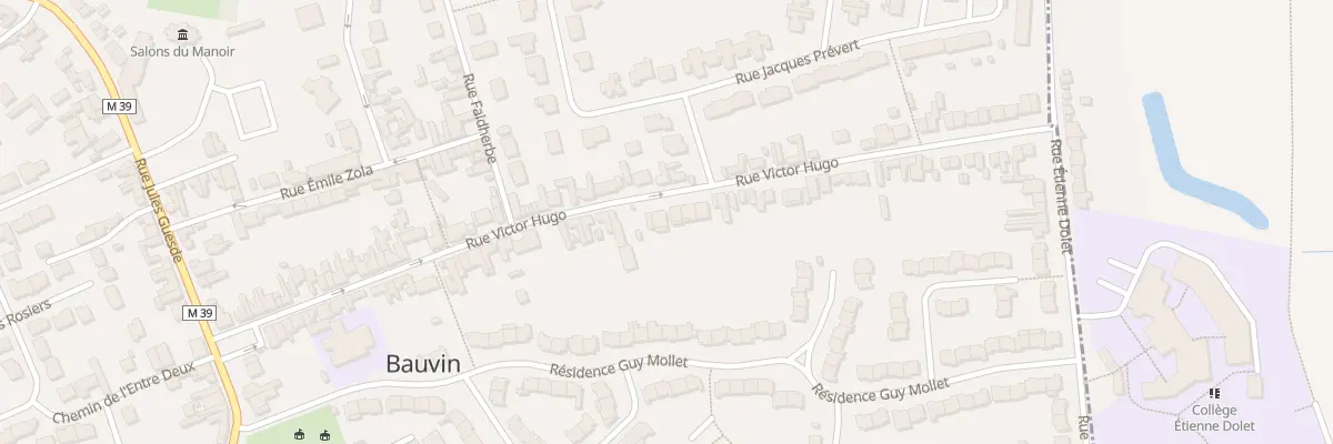 Plan du 46B Rue Victor Hugo à Bauvin