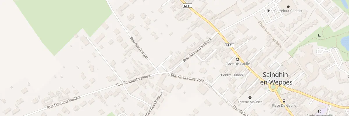 Plan du 131 Rue Édouard Vaillant à Sainghin-en-Weppes