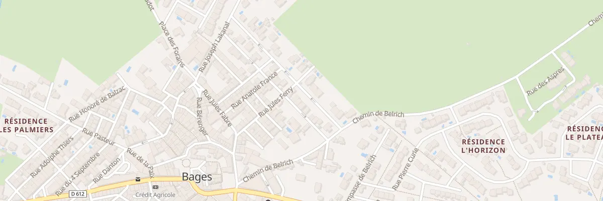 Plan du 22 Rue Lafayette à Bages