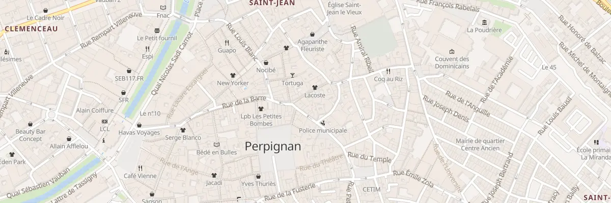 Plan du 14 Rue des Trois-Journées à Perpignan