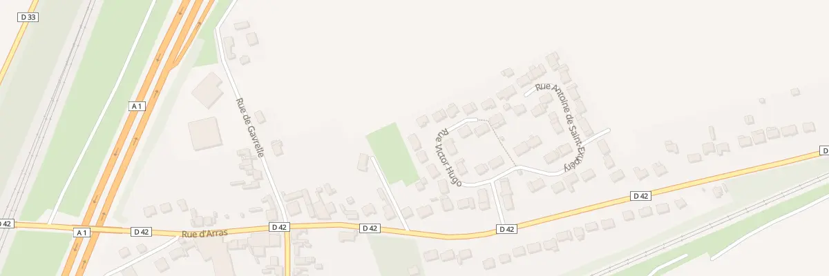 Plan du 7 Rue Victor Hugo Ham Gare à Rœux