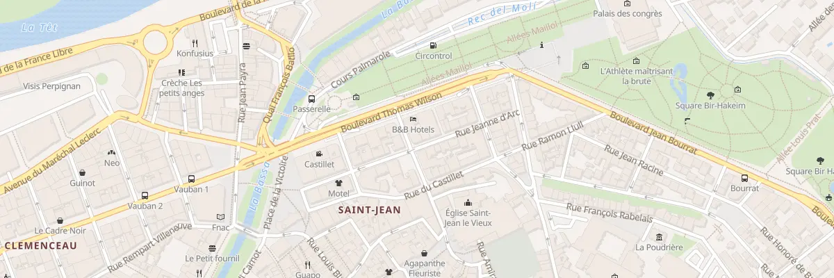 Plan du 11 Rue Jeanne d’Arc à Perpignan