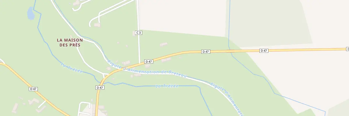 Plan du 14 Rte de Bléneau à Breteau