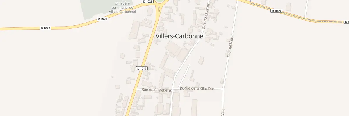 Plan du 10 Rue du Charron à Villers-Carbonnel