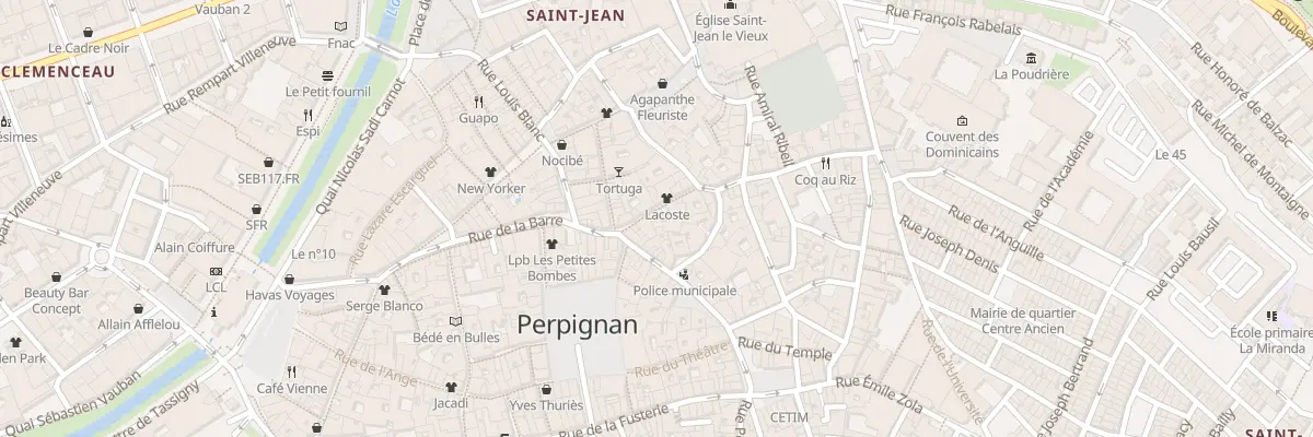 Plan du 16 Rue des Trois-Journées à Perpignan