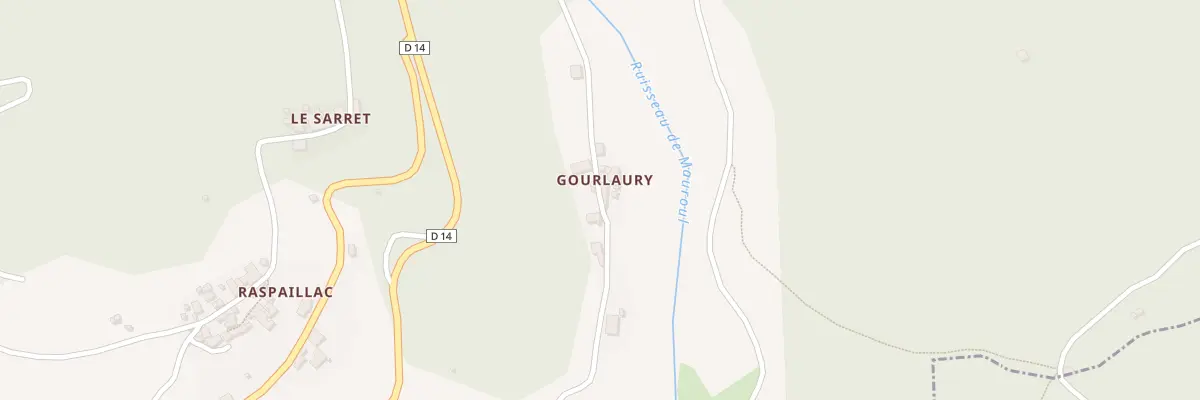 Plan du 5140 Gourlaury à Saint-Vincent-d’Olargues