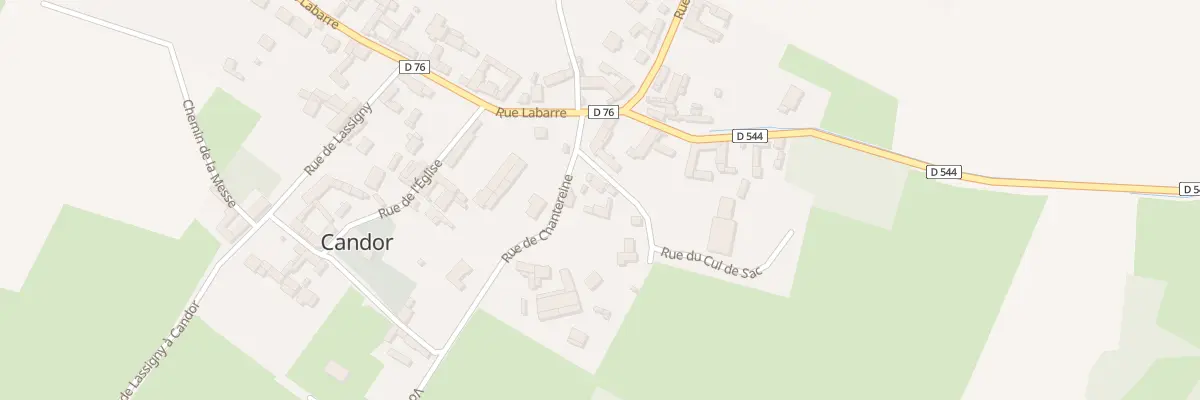 Plan du 2 Rue du Cul de Sac à Candor