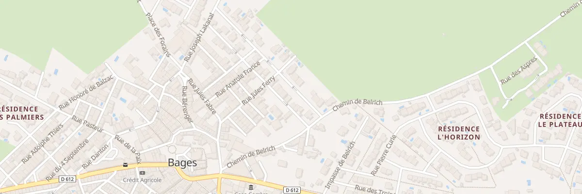 Plan du 24B Rue Lafayette à Bages