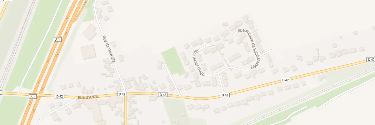 Plan du 6 Rue Victor Hugo Ham Gare à Rœux