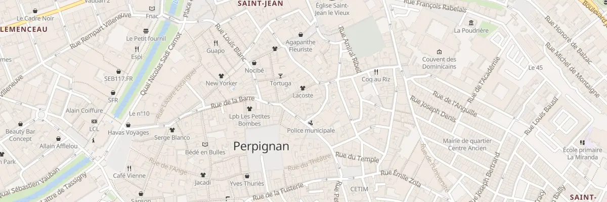 Plan du 22 Rue des Trois-Journées à Perpignan