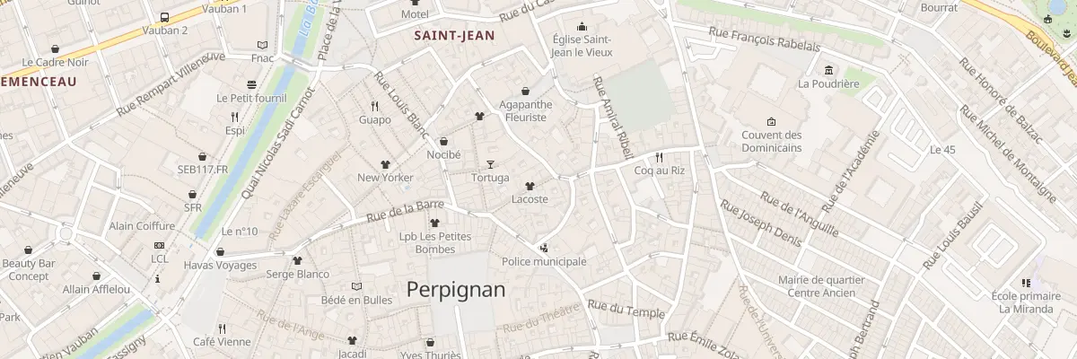 Plan du 17 Rue des Trois-Journées à Perpignan