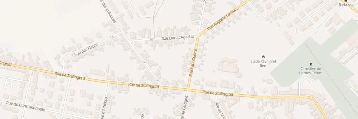 Plan du 10 Rue Paul Guerre à Harnes