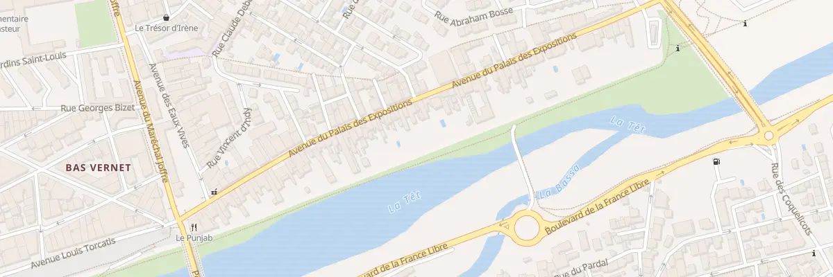 Plan du 74 Av du Palais-des-Expositions à Perpignan