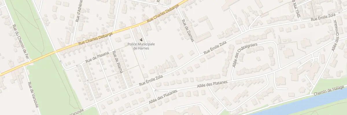 Plan du 87 Rue Emile Zola à Harnes