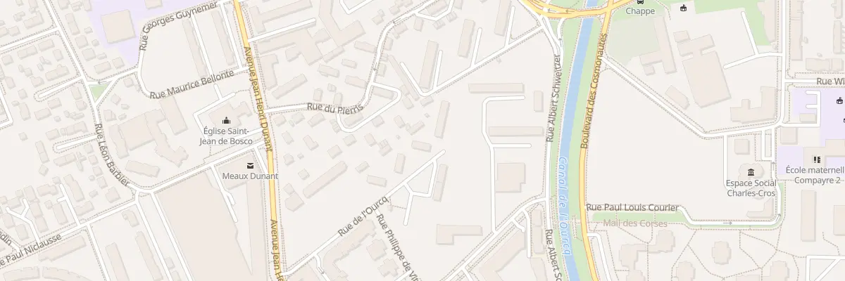 Plan du 17 Rue de l’Ourcq à Meaux