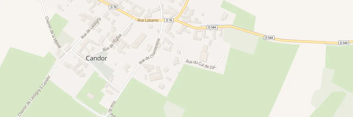 Plan du 6 Rue du Cul de Sac à Candor