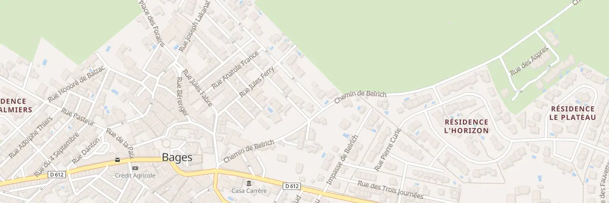 Plan du 28B Rue Lafayette à Bages