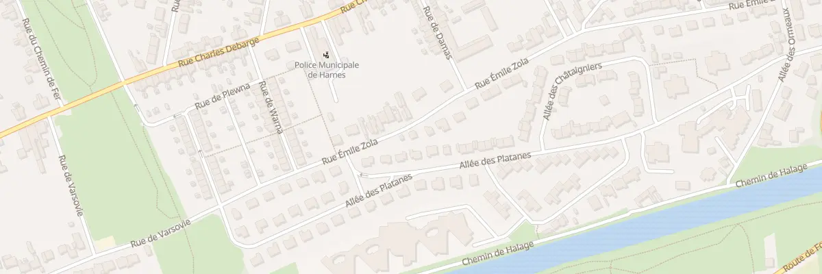 Plan du 52 Rue Emile Zola à Harnes