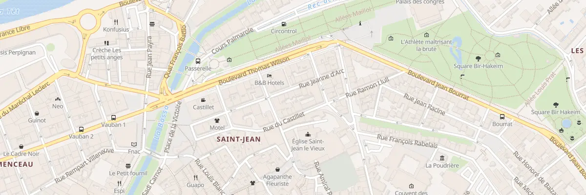Plan du 20 Rue Jeanne d’Arc à Perpignan