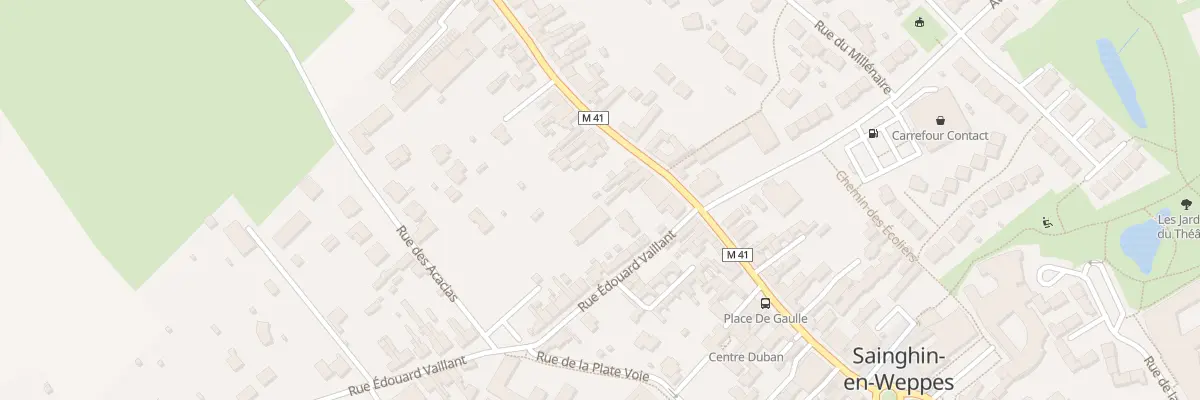 Plan du 281 Rue Gambetta à Sainghin-en-Weppes