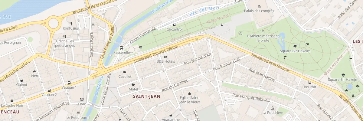 Plan du 15 Rue Jeanne d’Arc à Perpignan