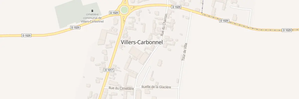 Plan du 8 Rue du Charron à Villers-Carbonnel